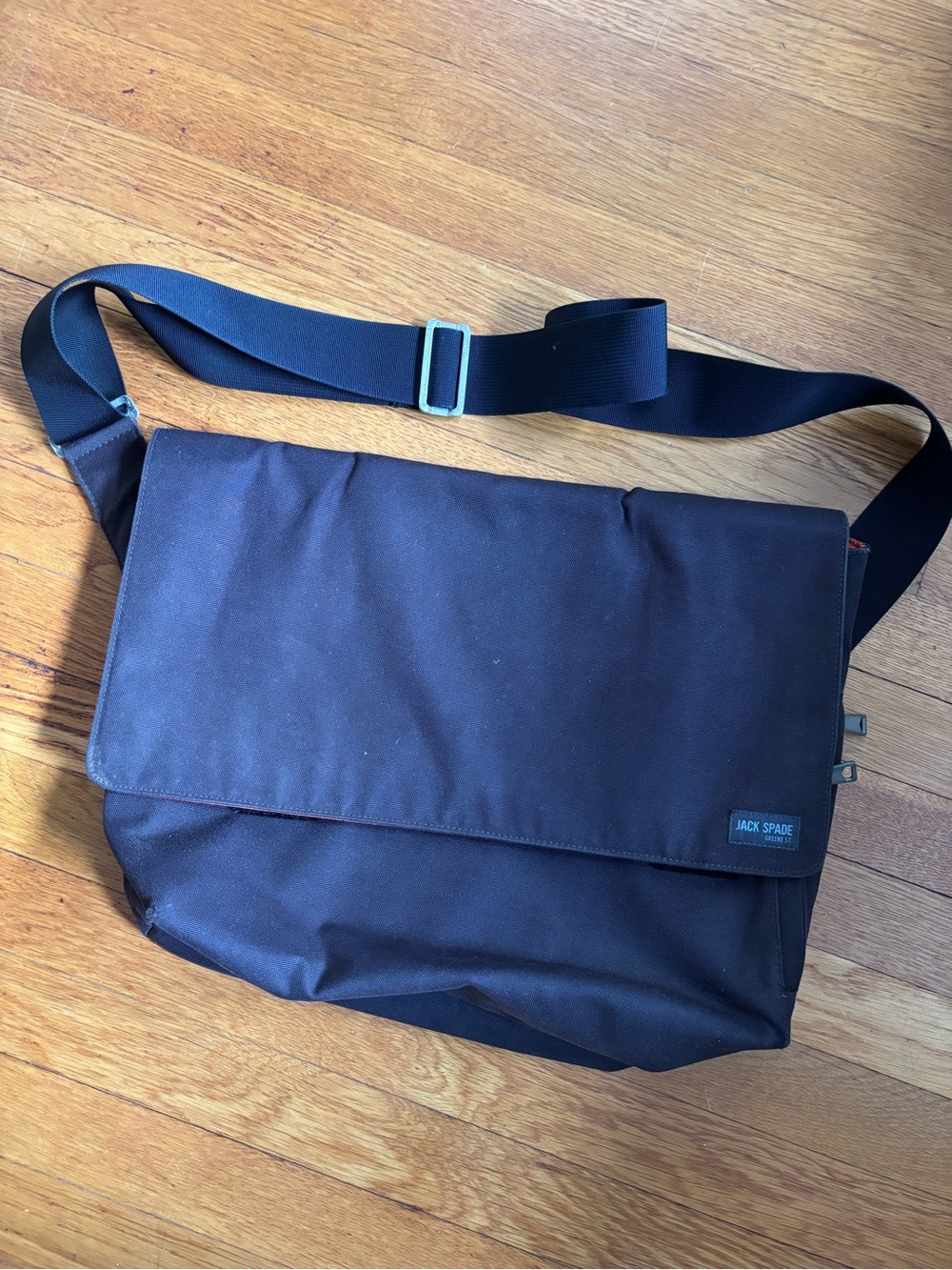 Jack Spade Brown Messenger Bag with Adjustable Strap